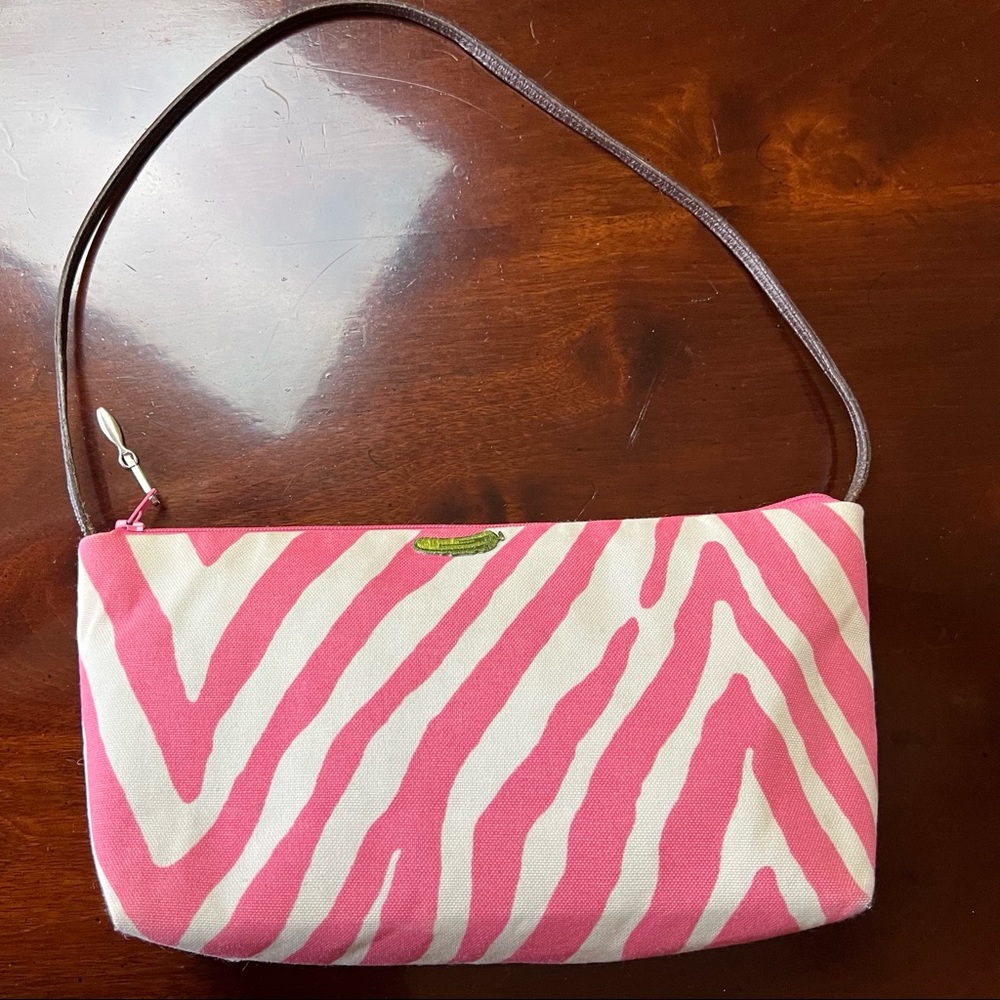 Viv Pickle custom made purse pink and white zebra